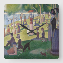 Reloj Cuadrado Domingo en La Grande Jatte por Georges Seurat