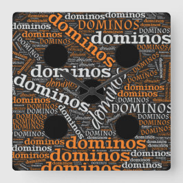 RELOJ CUADRADO DOMINOS