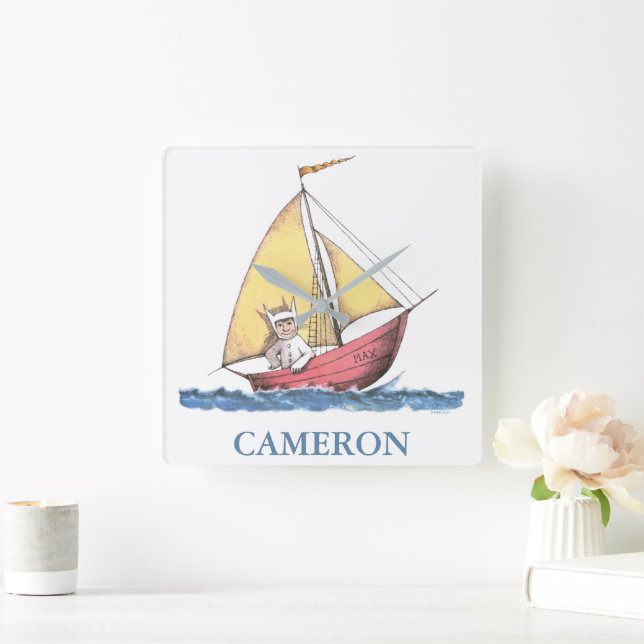 Reloj Cuadrado Donde están las cosas salvajes | Vela máx. (Hogar)