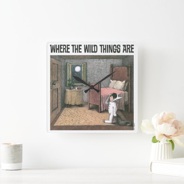 Reloj Cuadrado Donde los wild things are | Escena 7 (Hogar)