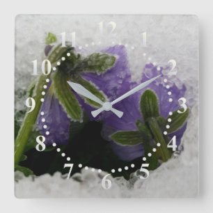 Reloj Cuadrado Dos pieles moradas