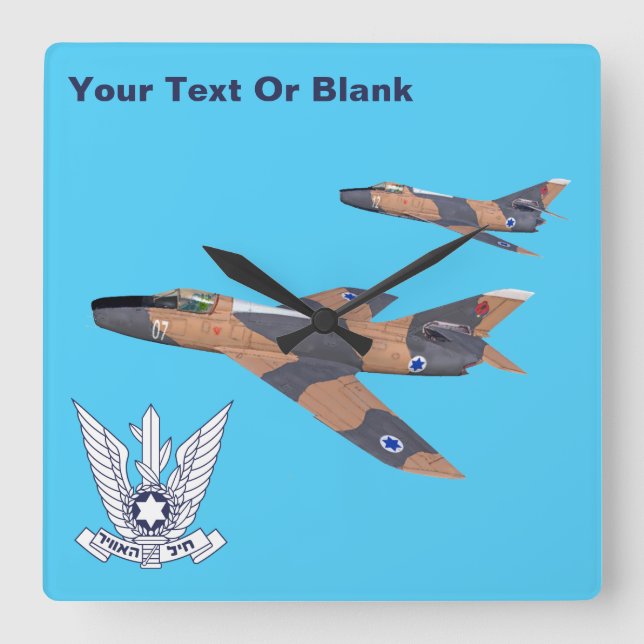 Reloj Cuadrado Dos supermisterios israelíes (Anverso)