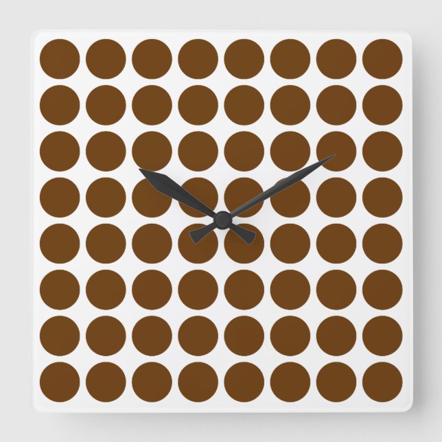 Reloj Cuadrado Dosis Neutrales de Nutmeg (Anverso)
