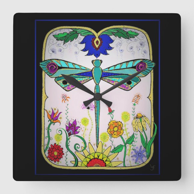 Reloj Cuadrado Dragón (Anverso)
