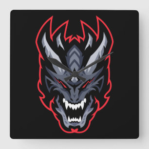 Reloj Cuadrado Dragón