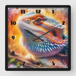 Reloj Cuadrado Dragón con las culatas