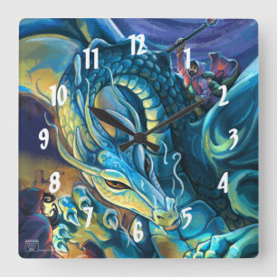 Reloj Cuadrado Dragon Rider and Sorcerer