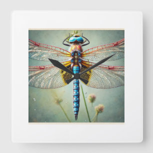 Reloj Cuadrado Dragonfly 260924IREF213 - Watercolor