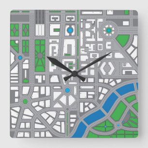 Reloj Cuadrado Drawing maps