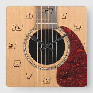 Reloj Cuadrado Dreadnought Acoustic 6 String Guitar