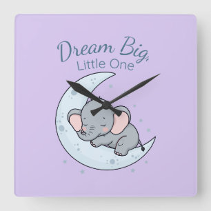Reloj Cuadrado Dream Big, Little One