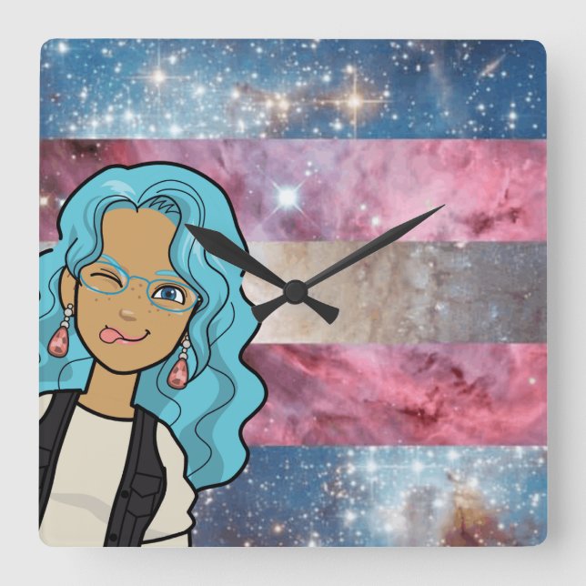 Reloj Cuadrado DreamsIntoRealityComics Ashlyn Tempest Cover Art (Anverso)