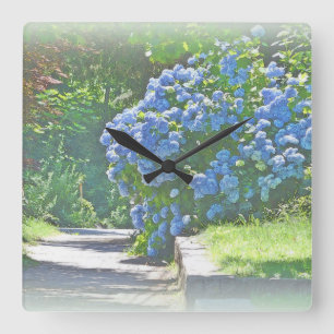 Reloj Cuadrado Dreamy Summer Hydrangeas