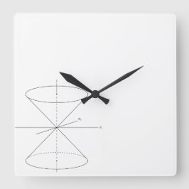 Reloj Cuadrado Dual-cono del viaje del tiempo de la relatividad