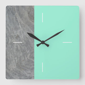 Reloj Cuadrado DUET | marble sea green or any color