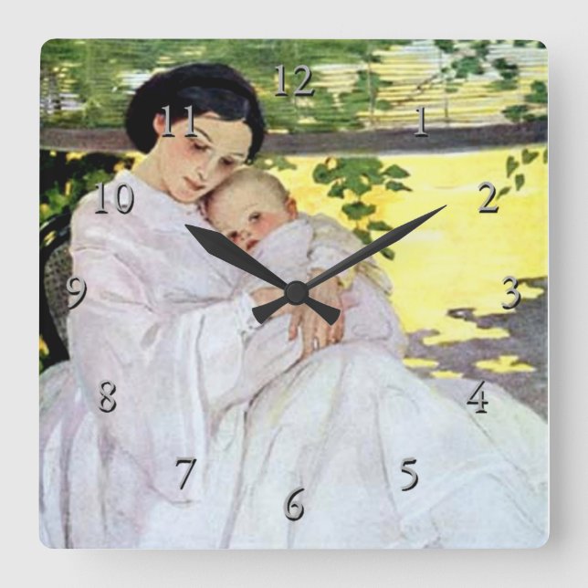 Reloj Cuadrado "Dulce y bajo" (Anverso)