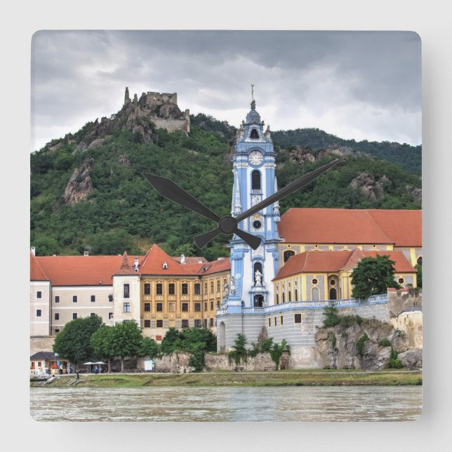 Reloj Cuadrado Dürnstein En Der Wachau (Anverso)