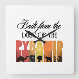 Reloj Cuadrado Dust of The Pyramid | Wall Clock