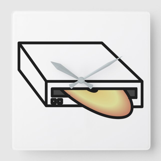 Reloj Cuadrado DVD Drive (Anverso)