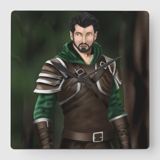 Reloj Cuadrado Dyron, el guardabosques (Anverso)