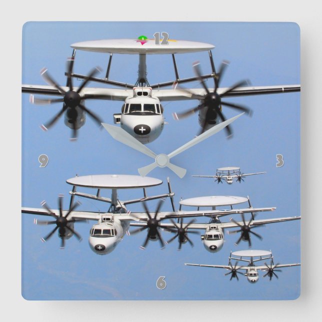 RELOJ CUADRADO E-2 HAWKEYE (Anverso)