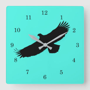 Reloj Cuadrado Eagle Flying  - Add Your Color / text