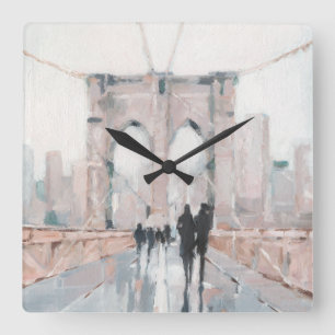 Reloj Cuadrado Early Morning Stroll - New York