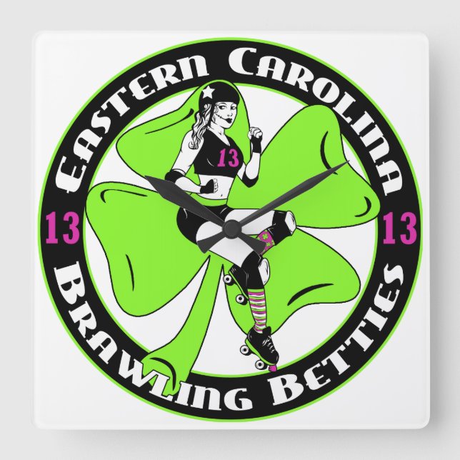 Reloj Cuadrado ECBB square clock (Anverso)