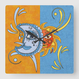 Reloj Cuadrado Eclipse solar