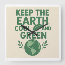 Reloj Cuadrado Eco Wall Clock