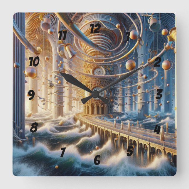 Reloj Cuadrado Ecos de 1973: El laberinto del Océano Cronos (Anverso)