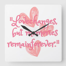 Reloj Cuadrado Ecos sin tiempo