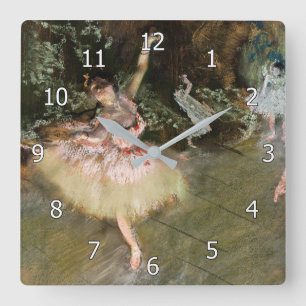 Reloj Cuadrado Edgar Degas - La estrella 1878