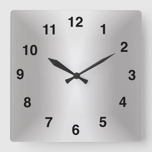 Reloj Cuadrado Edición Especial 25º Aniversario Plata Estilosa (Anverso)