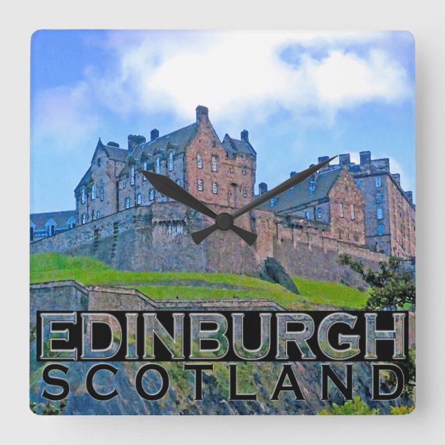 Reloj Cuadrado Edimburgo (Anverso)