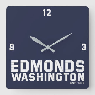 Reloj Cuadrado Edmonds, Washington