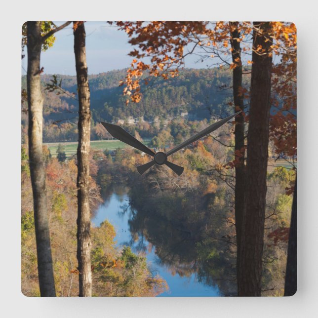 Reloj Cuadrado EE.UU., Arkansas, War Eagle, Parque Estatal Hobbs (Anverso)