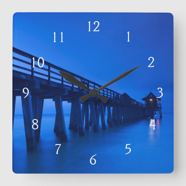 Reloj Cuadrado EE. UU., Florida, Costa del Golfo, Naples, Naples  (Anverso)
