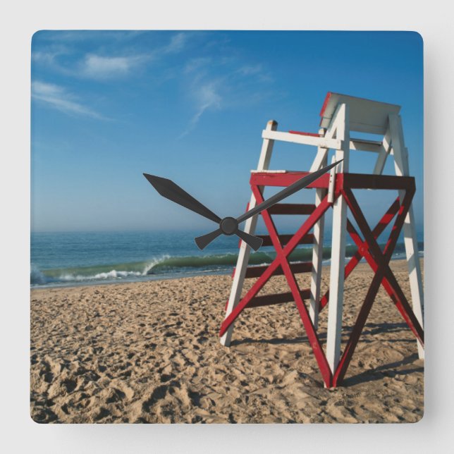 Reloj Cuadrado EE. UU., Rhode Island, Charleston Beach, Frente a  (Anverso)