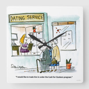 Reloj Cuadrado Efectivo para los Clunkers