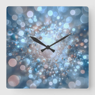 Reloj Cuadrado efecto bokeh