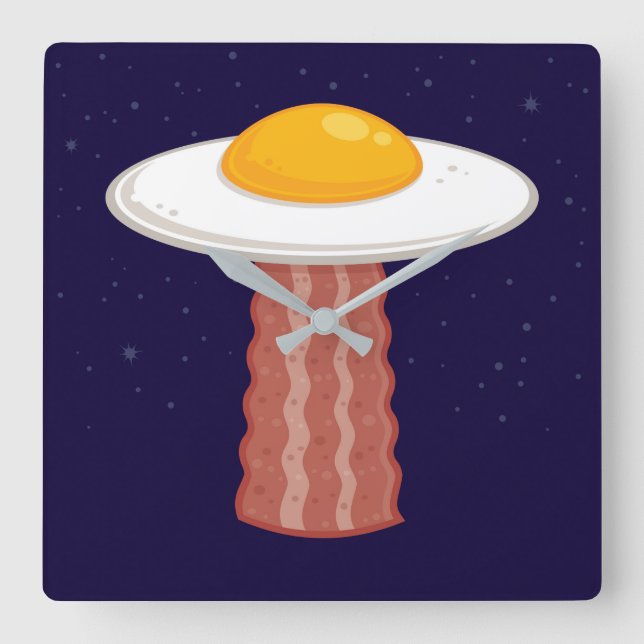 Reloj Cuadrado Eggstraterrestrial (Anverso)