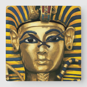 Reloj Cuadrado Egipto -Tutankamón