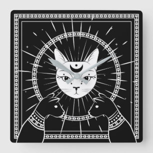 Reloj Cuadrado Egyptian Cats