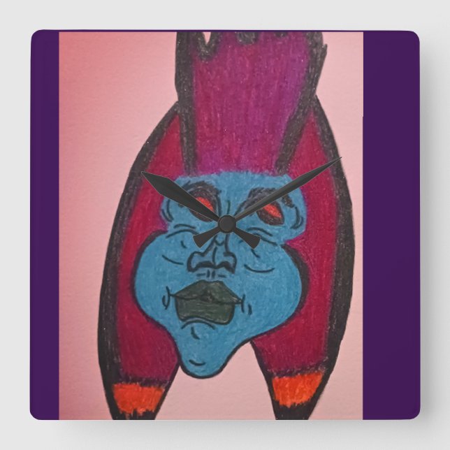 Reloj Cuadrado Egyptian Inspired Horror Theme Mummy (Anverso)