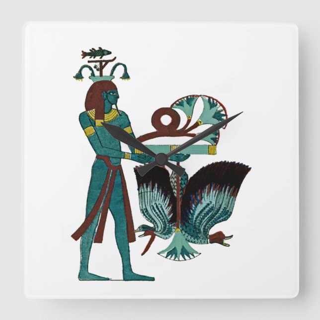 Reloj Cuadrado Egyptian Ornamnet #5 at Emporio Moffa (Anverso)