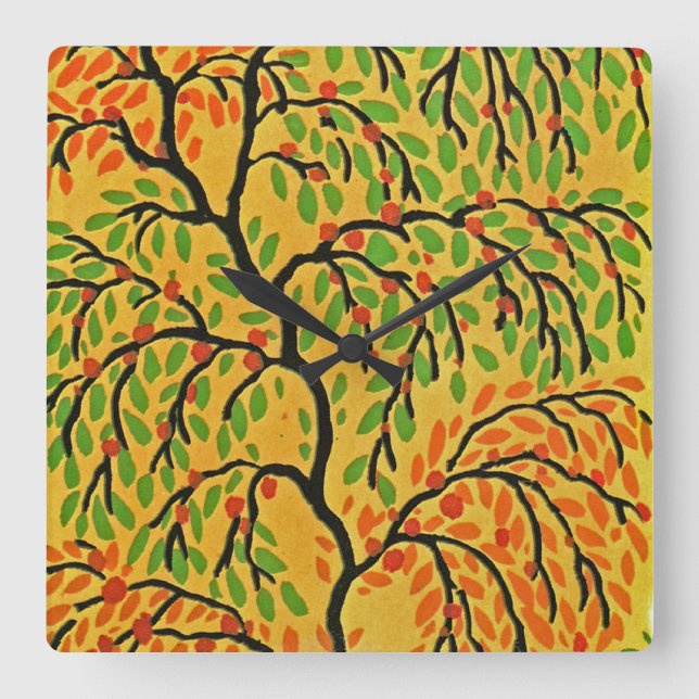 Reloj Cuadrado El 1 de estilo Art Deco de Seguy en Emporio Moffa (Anverso)