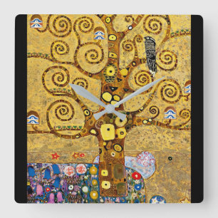 Reloj Cuadrado "El árbol de la vida" , Gustav Klimt