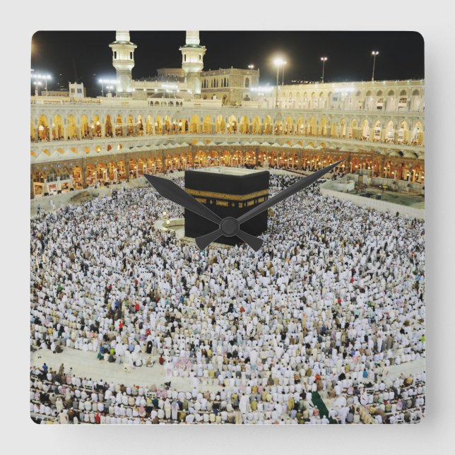 Reloj Cuadrado El arte islámico, el peregrinaje musulmán a la Mec (Anverso)