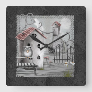 Reloj Cuadrado El arte popular gótico creek